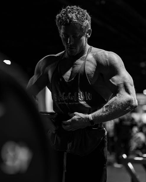 Creator filming workout